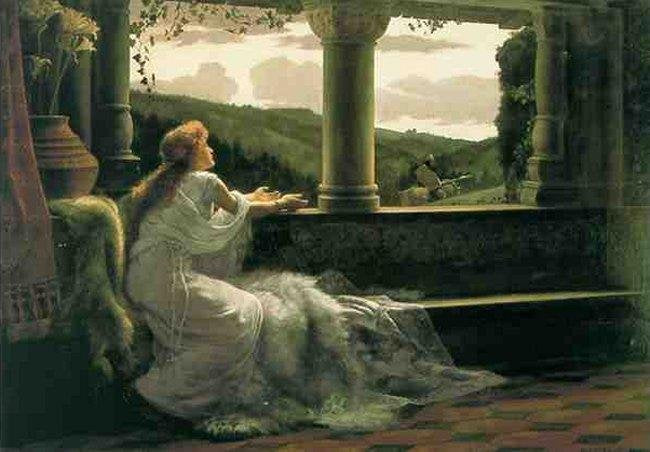 Herbert Carmichael Elaine 1885 Fine Art Print