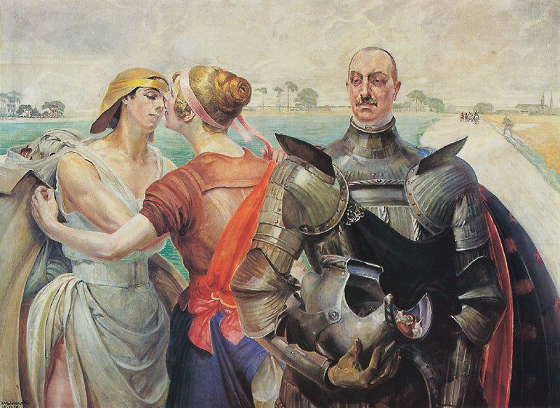 Jacek Malczewski Hercules on the Crossroad 1920 Fine Art Print