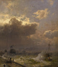 Hermann Ottomar Herzog Lighthouse, Ostende 1887 Fine Art Print