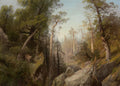 Hermann Ottomar Herzog Fjellinnsjøen Nærheten Telemarken, Norge 1860 Fine Art Print