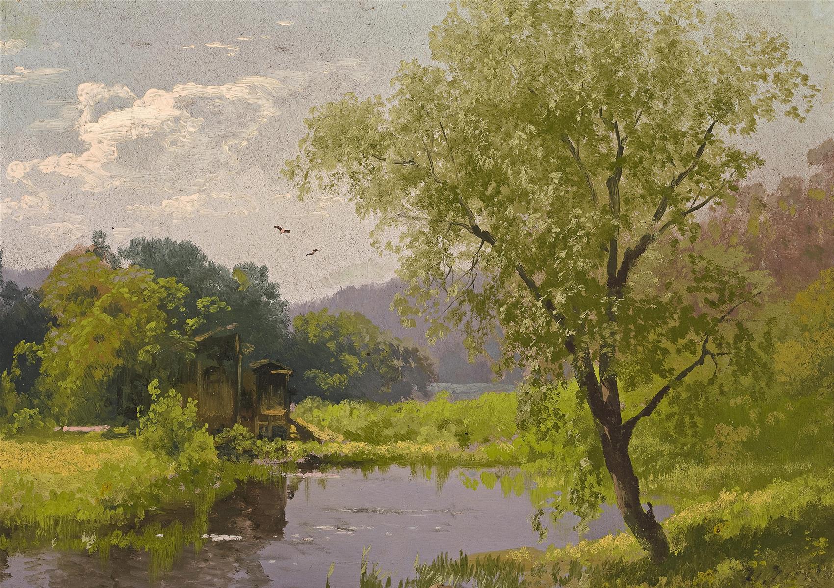 Hermann Ottomar Herzog Old Mill 1920 Fine Art Print