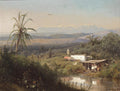 Hermann Ottomar Herzog Riverbank Hideaway 1857 Fine Art Print