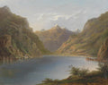 Hermann Ottomar Herzog Vierwaldstättersee Mit Blick Auf Die Tellkapelle 1882 Fine Art Print