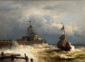 Hermann Ottomar Herzog Reddingsactie in Oostende 1878 Fine Art Print