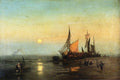 Hermann Ottomar Herzog Strand Bij Maanlicht, Scheveningen 1878 Fine Art Print