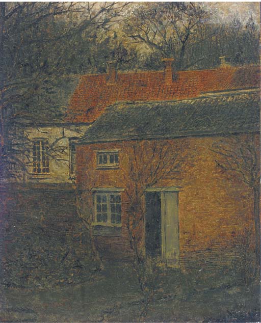 Xavier Mellery The Hoveniershuis 1890 Fine Art Print