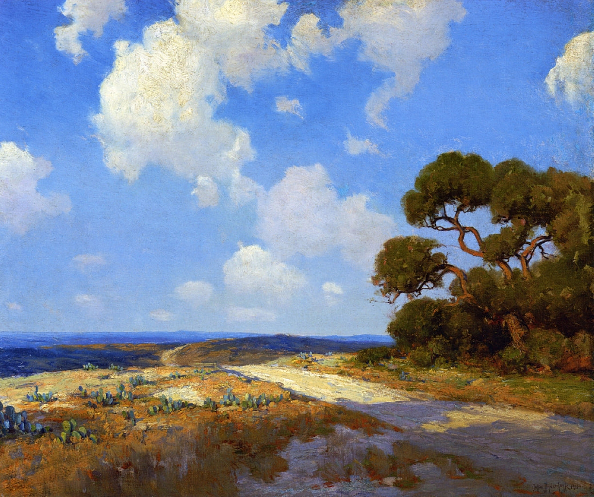 Robert Julian Onderdonk Hill Country Lane 1911 Fine Art Print