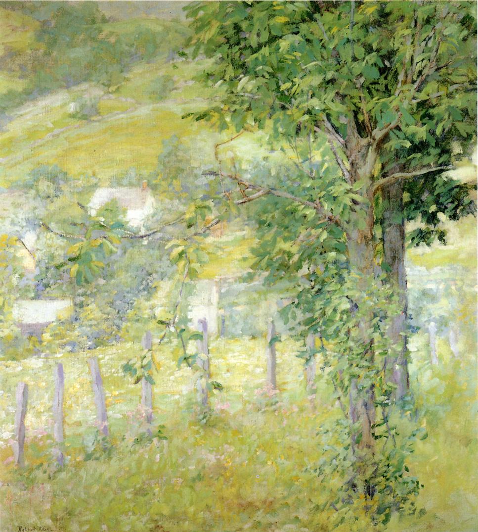 Robert Lewis Reid Hillside in Summer 1926 Fine Art Print