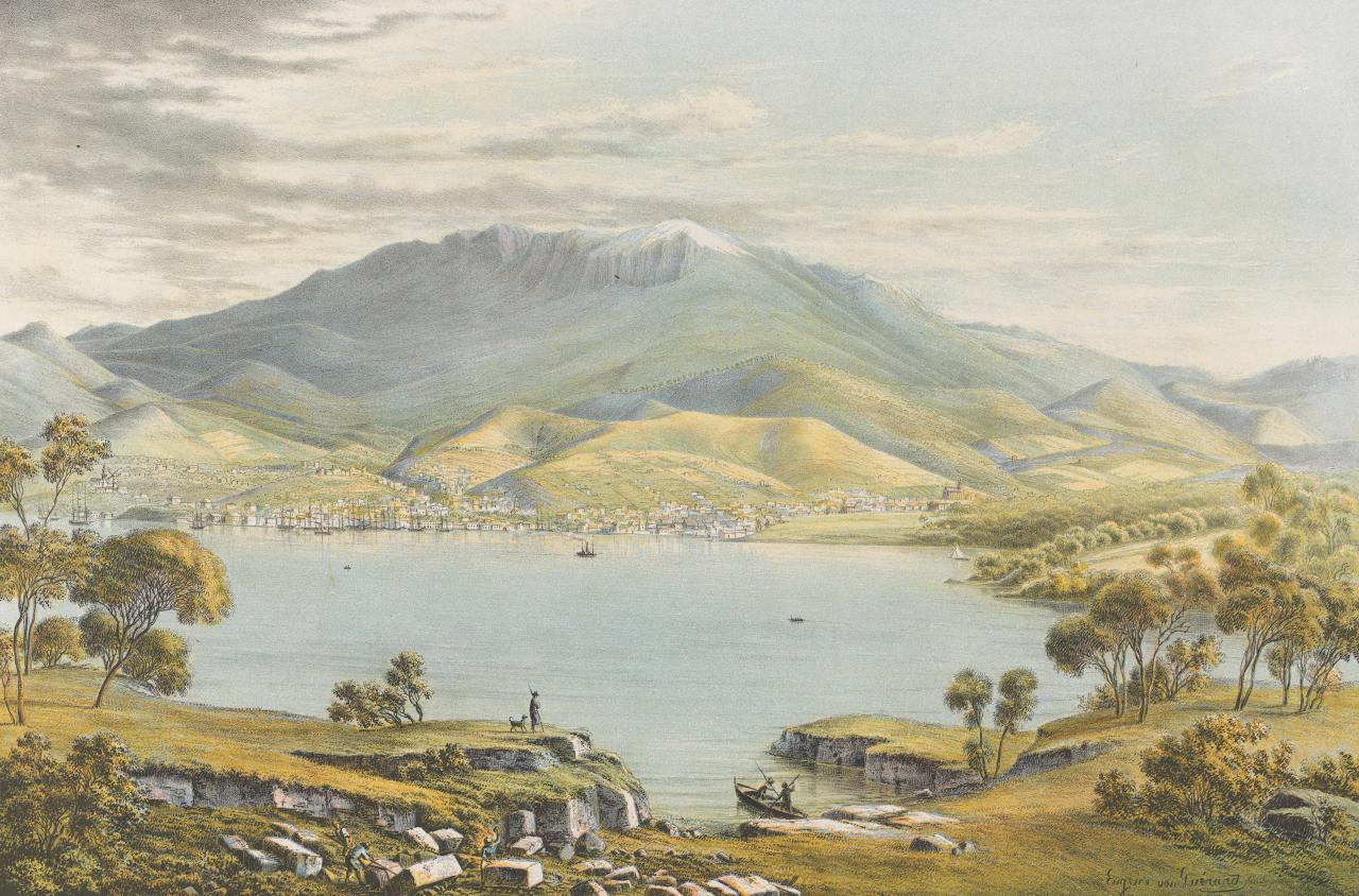 Eugene von Guerard Hobart Town 1867 Fine Art Print