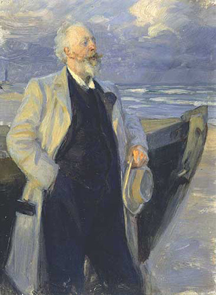 Peder Severin Kroyer Holger Drachman 1895 Fine Art Print