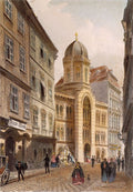 Rudolf von Alt Holy Trinity Greek Church, Vienna 1859 Fine Art Print