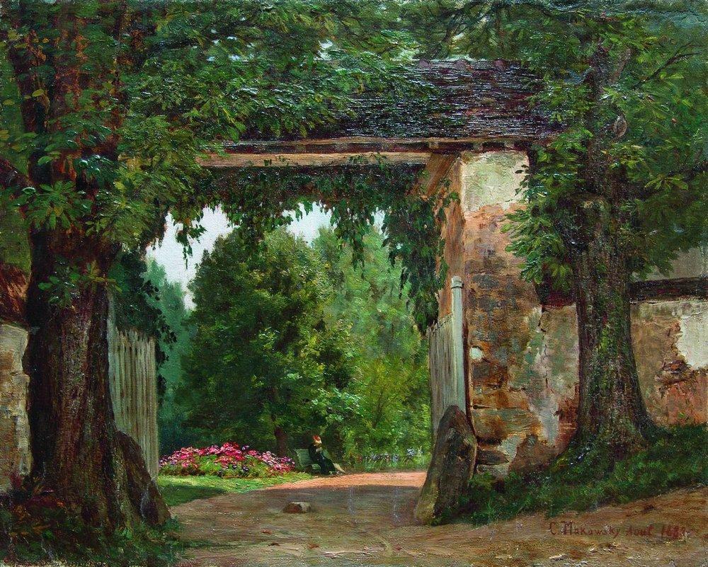 Konstantin Makovsky Homestead 1882 Fine Art Print
