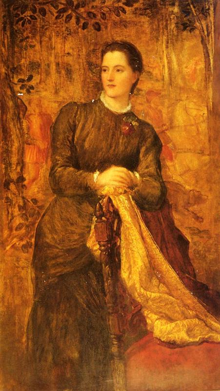 George Frederick Watts Honourable Mary Baring, Later Marchioness Of Northampton 1882 Fine Art Print