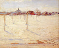 Peder Severin Kroyer Hornbaek in Winter 1891 Fine Art Print