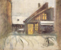 Laszlo Mednyanszky House at Dusk 1910 Fine Art Print