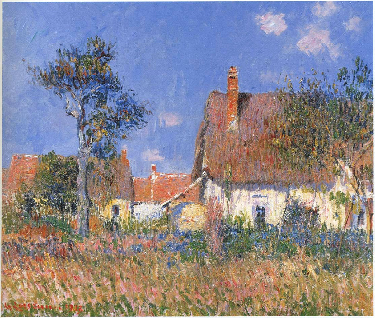 Gustave Loiseau Houses in Normandy 1913 Fine Art Print