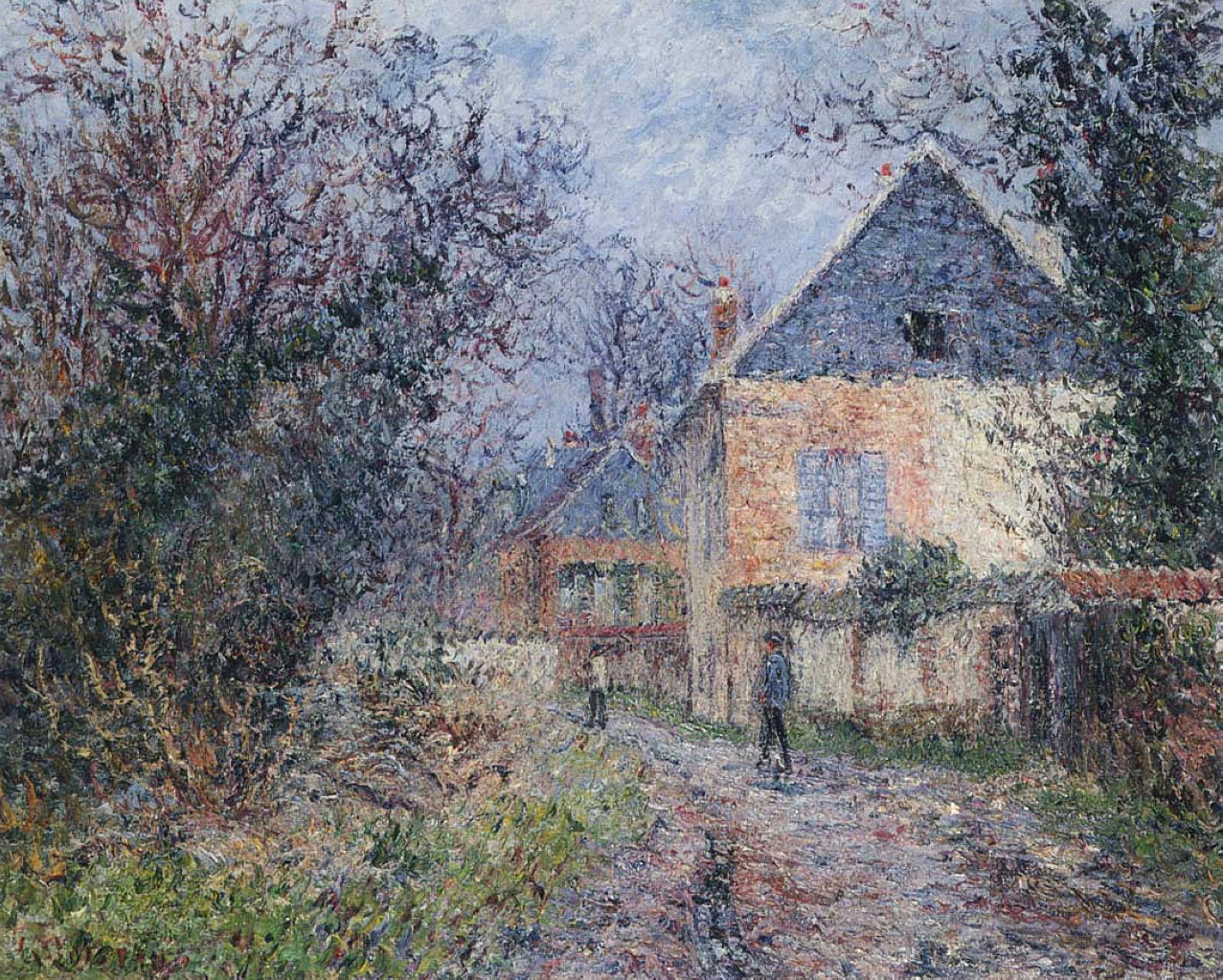 Gustave Loiseau Houses near the Eure 1902 Fine Art Print