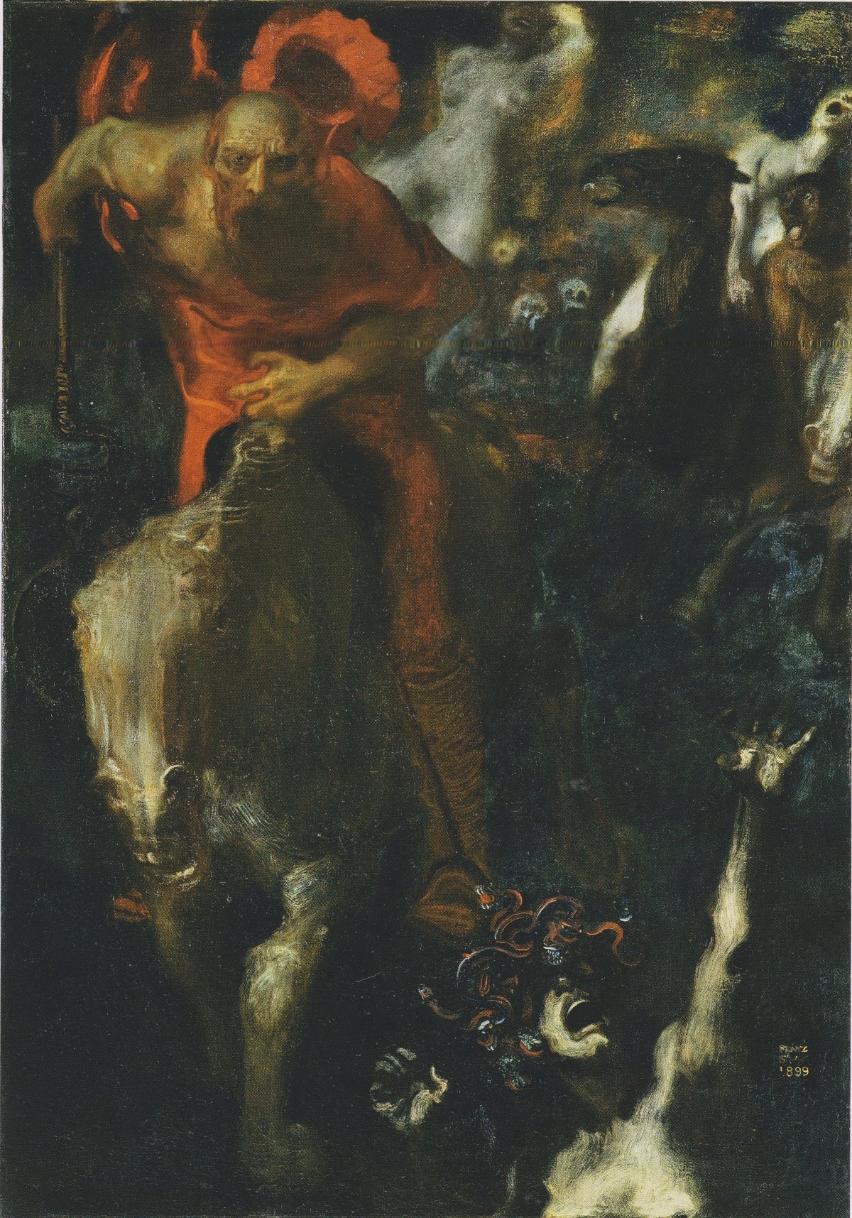 Franz Stuck Hunt 1899 Fine Art Print