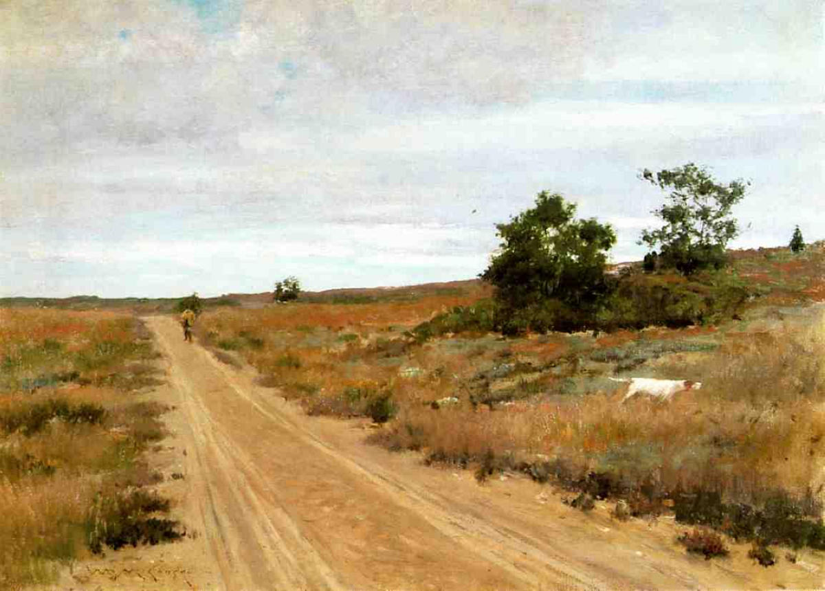 William Merritt Chase Hunting Game in Shinnecock Hills 1895 Fine Art Print