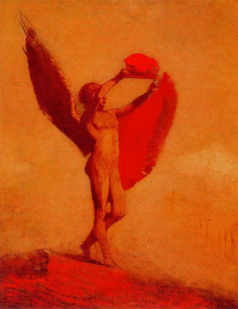Odilon Redon Icarus 1890 Fine Art Print