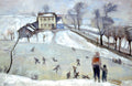 Wojciech Weiss Ice Skating 1920 Fine Art Print