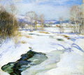 Willard Metcalf Icebound Brook (aka Winter's Mantle) 1922 Fine Art Print