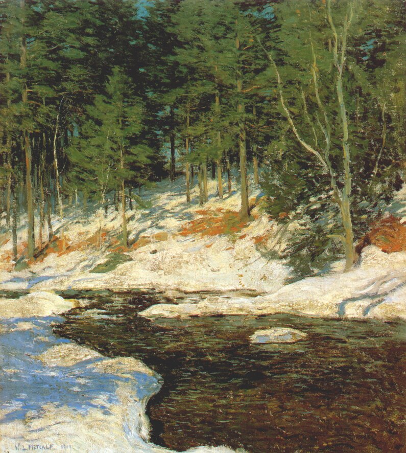 Willard Metcalf Icebound 1909 Fine Art Print