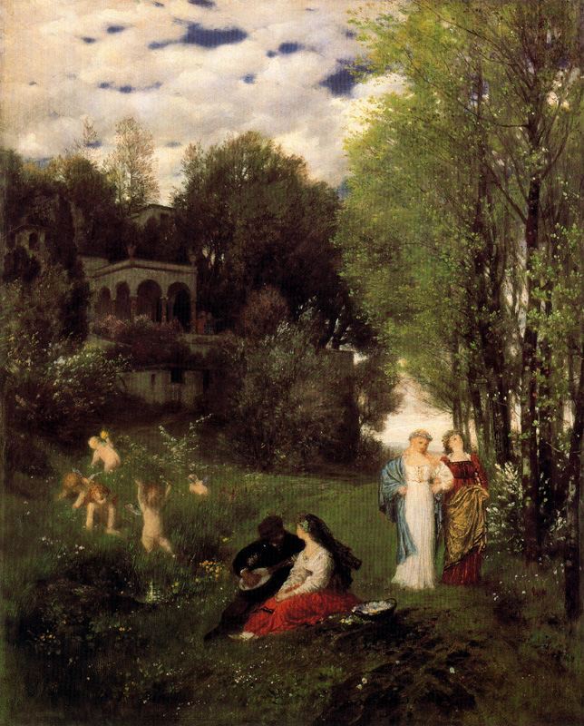 Arnold Böcklin Ideal Spring Landscape 1871 Fine Art Print