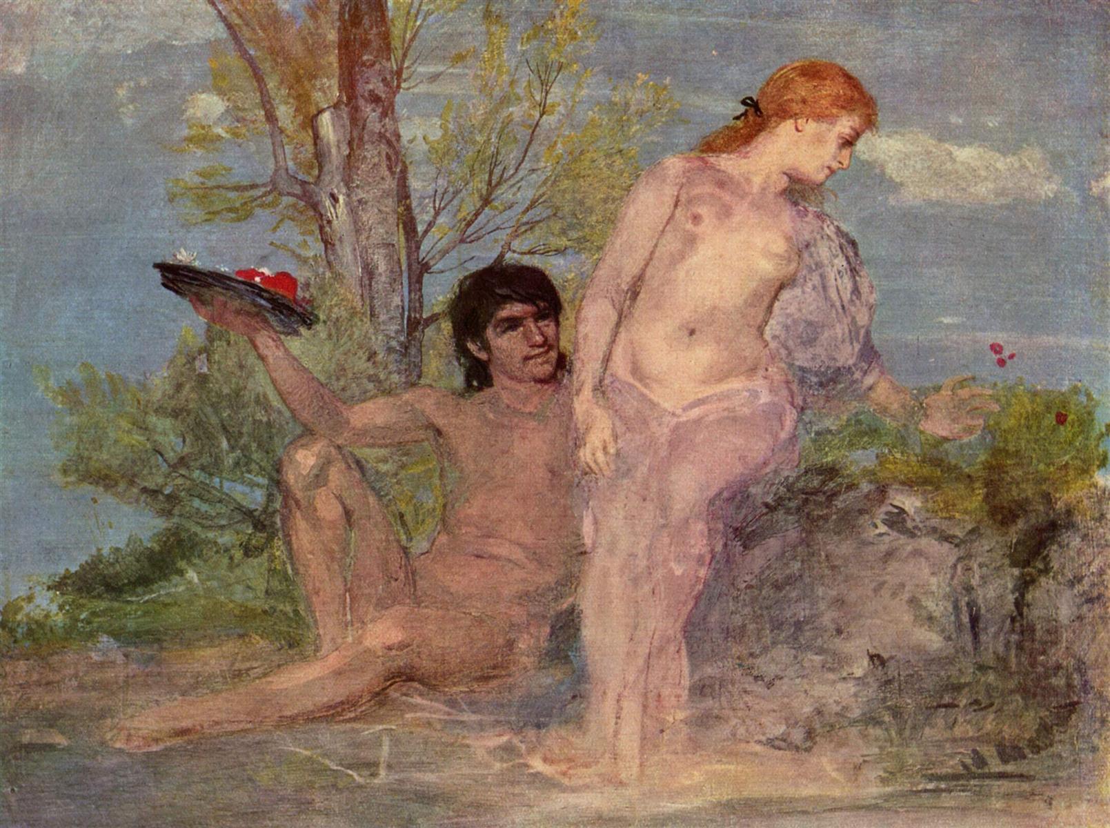 Arnold Böcklin Idyll 1866 Fine Art Print