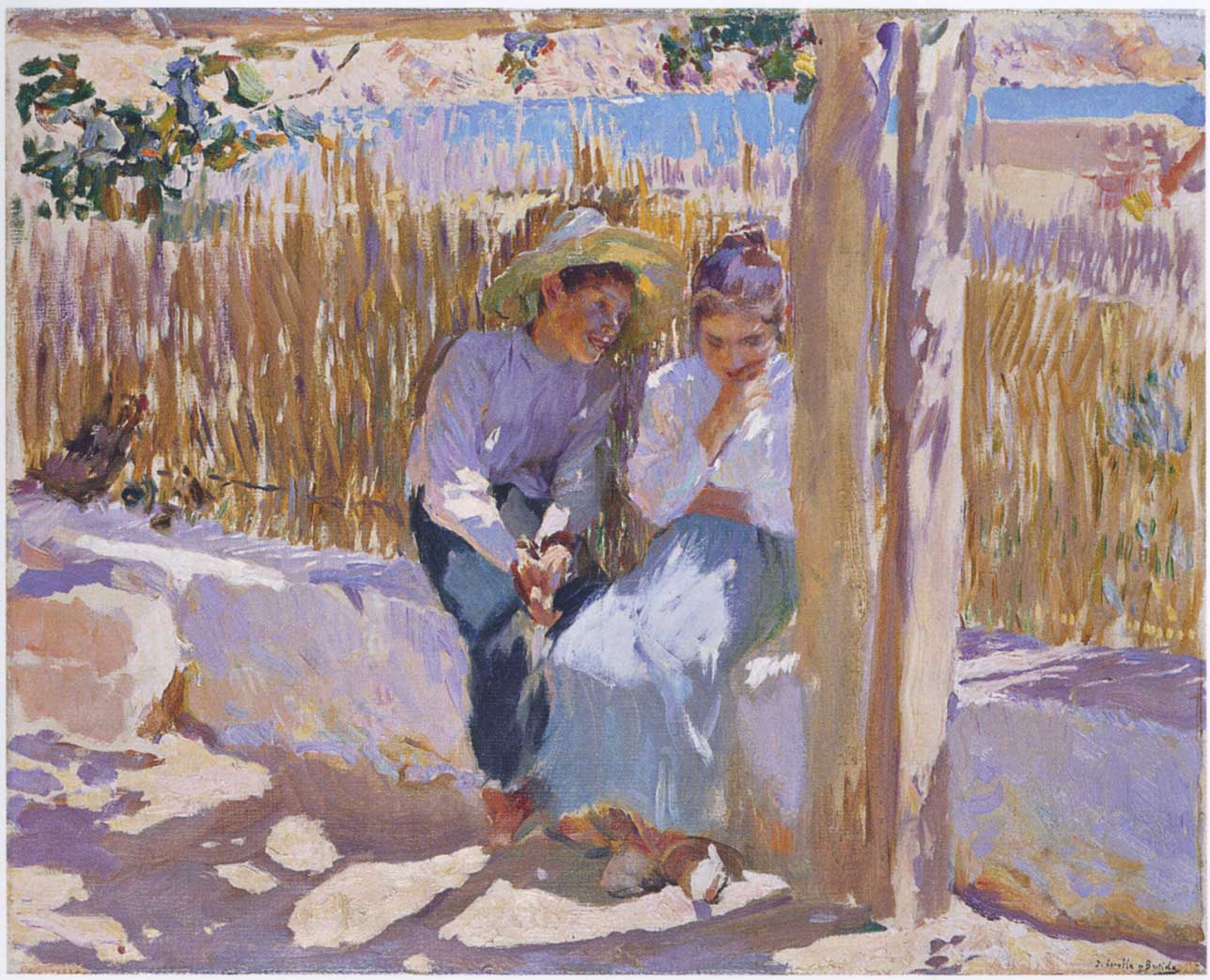 Joaquín Sorolla Idyll, Javea 1900 Fine Art Print