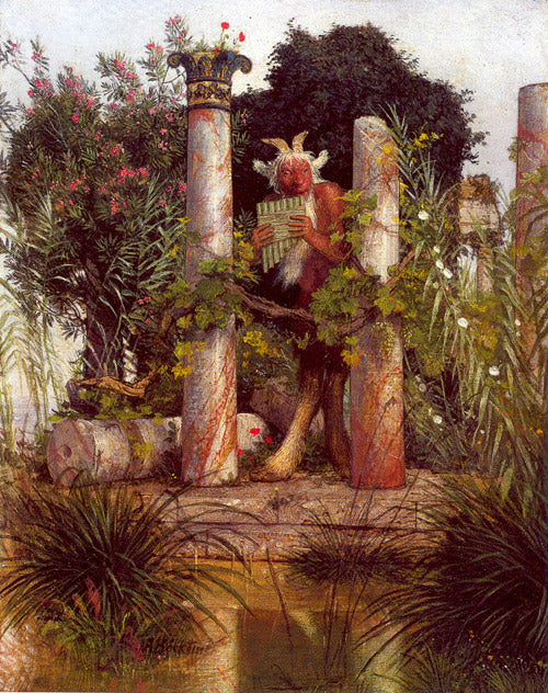 Arnold Böcklin Idyll (Pan Amidst Columns) 1875 Fine Art Print
