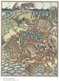 Ivan Bilibin Illustration for the Epic "Volga and Mikula" 1913 Fine Art Print