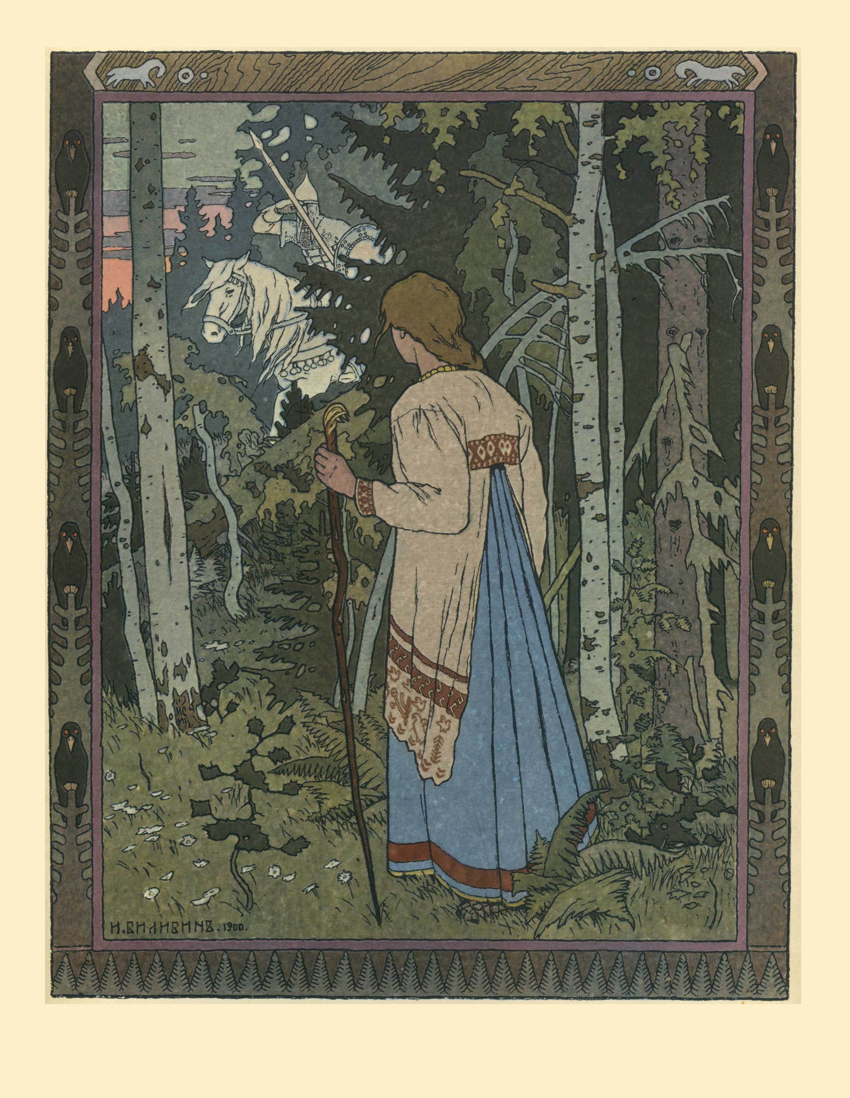 Ivan Bilibin Vasilisa – Russian Fairy Tale 1900 Fine Art Print