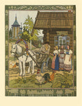 Ivan Bilibin Illustration Inspired by the Russian Fairy Story “Feather of Finist Falcon” 1899 Fine Art Print