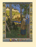 Ivan Bilibin Illustration for the Slavic Fairy Story “Feather of Finist Falcon” 1899 Fine Art Print