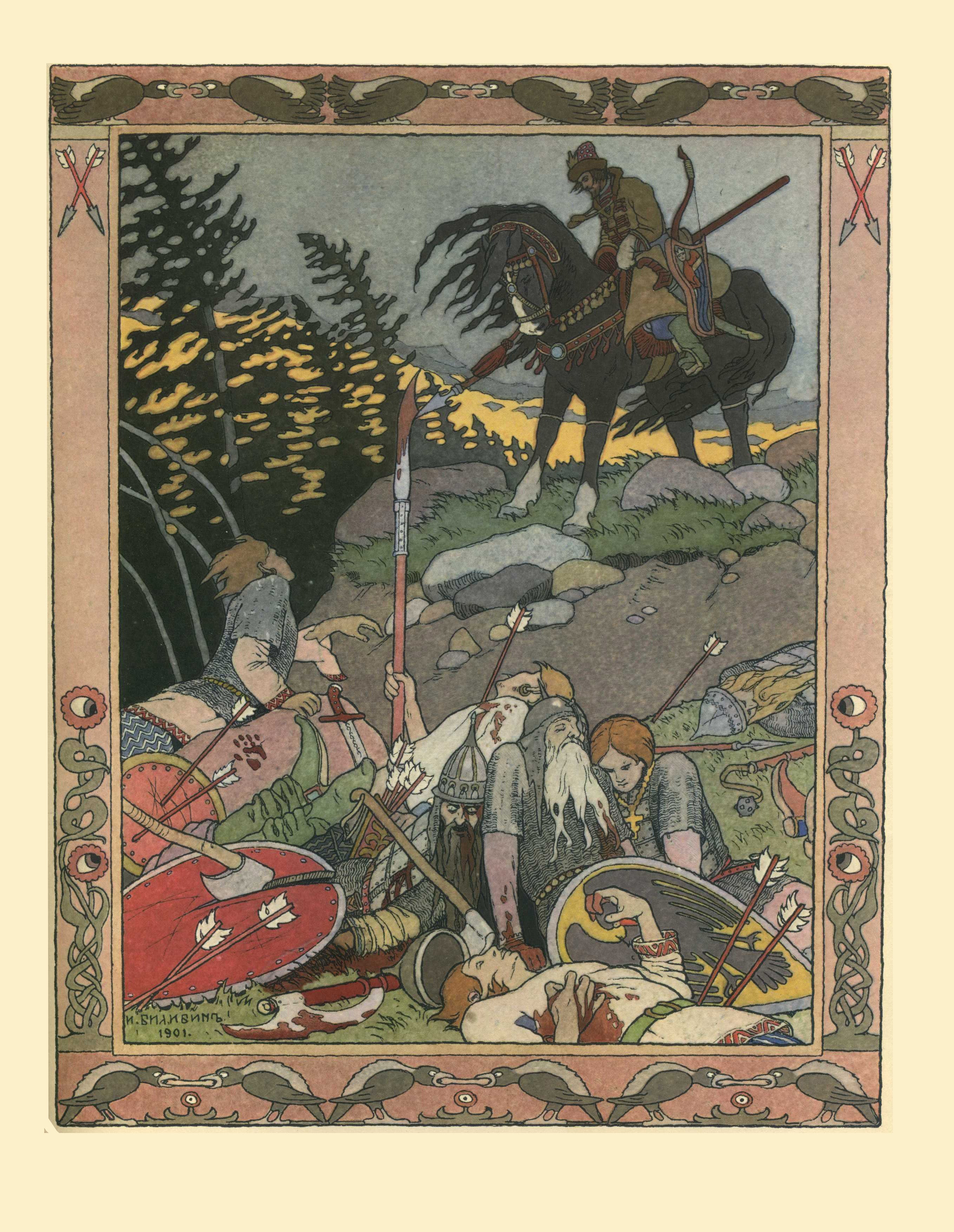 Ivan Bilibin The Enchanted Maria 1900 Fine Art Print
