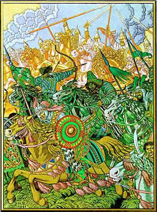 Ivan Bilibin Illustration for The Tale of Igor's Campaign 1941 Fine Art Print