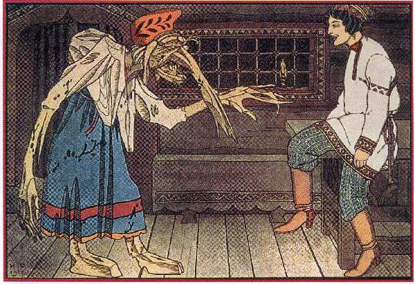 Ivan Bilibin Illustration for "The Tale of Three Royal Divah and the Ivashko Priest's Son" 1911 Fine Art Print