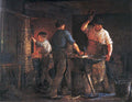 Peder Severin Kroyer Blacksmith at Hornbaek 1875 Fine Art Print