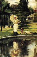 James Tissot In an English Garden 1878 Fine Art Print