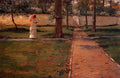 William Merritt Chase In Brooklyn Navy Yard 1887 Fine Art Print