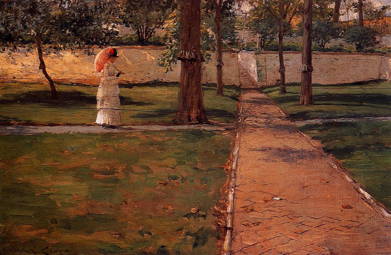 William Merritt Chase In Brooklyn Navy Yard 1887 Fine Art Print