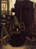 James Tissot In Church 1869 Fine Art Print