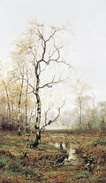 Efim Volkov In Forest after Spring 1877 Fine Art Print