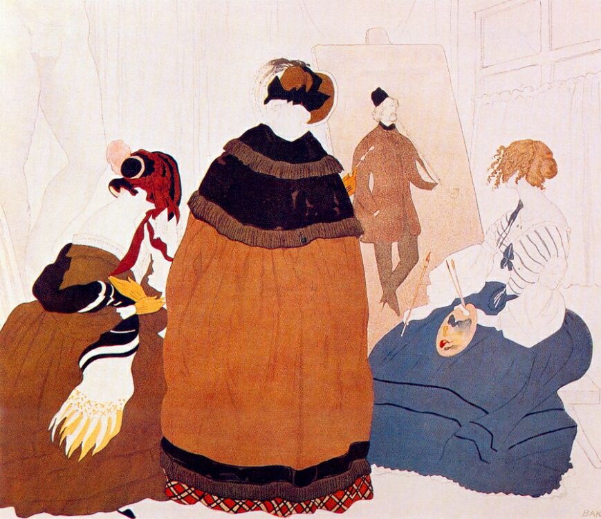 Leon Bakst In the Artist's Studio 1908 Fine Art Print