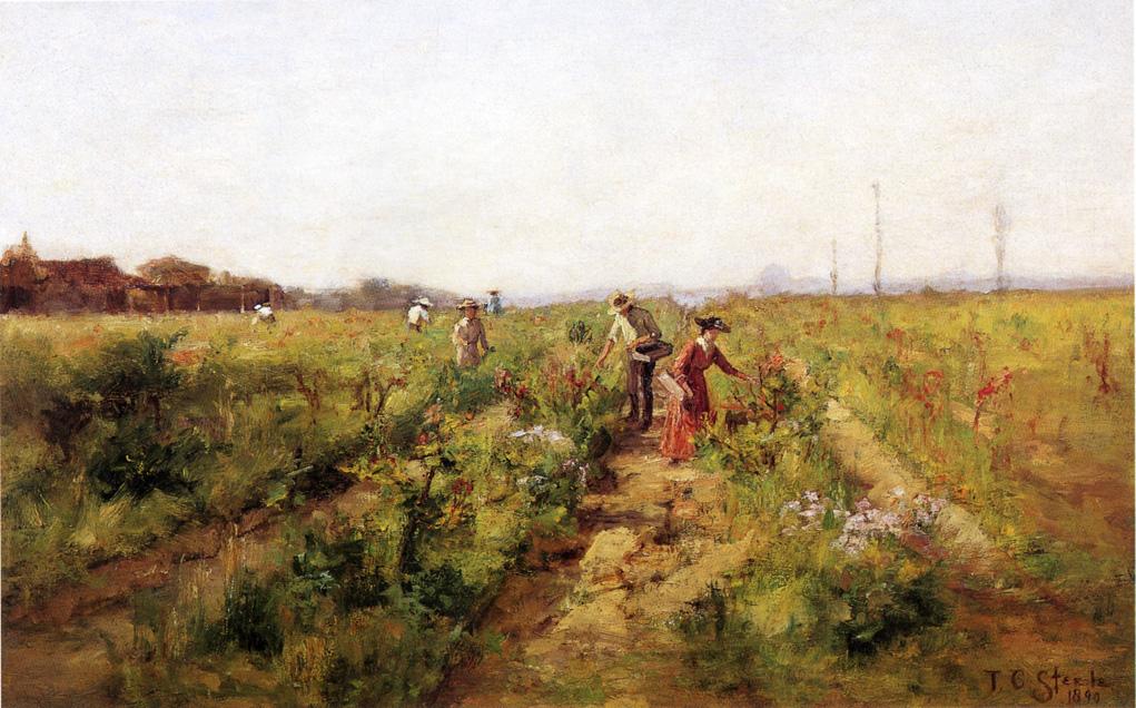 T. C. Steele In the Berry Field 1890 Fine Art Print
