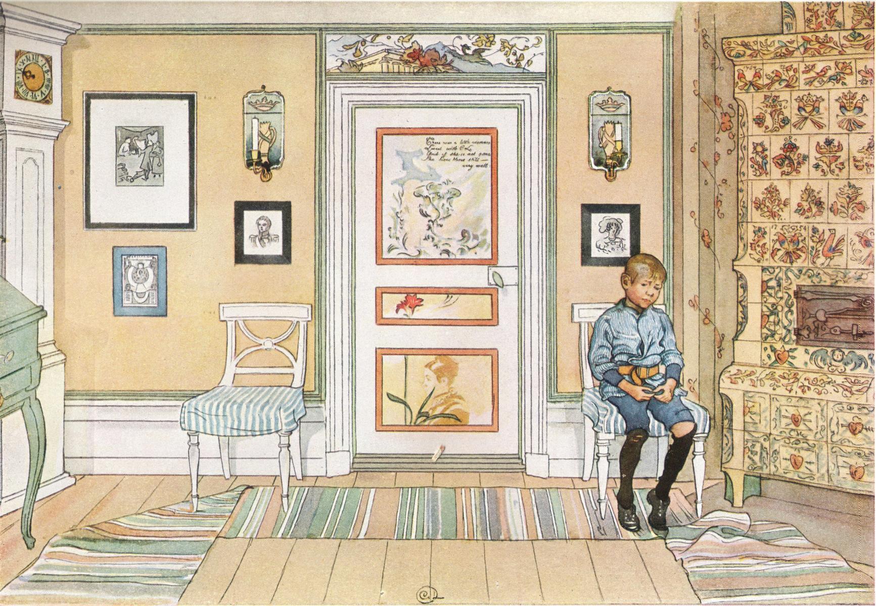 Carl Larsson In the Corner 1894 Fine Art Print