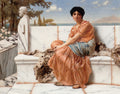 John William Godward In the Days of Sappho 1904 Fine Art Print
