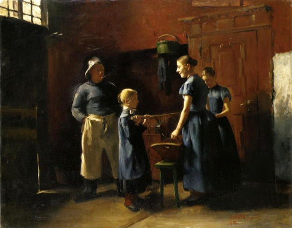 Lovis Corinth In the Fisherman's House 1886 Fine Art Print
