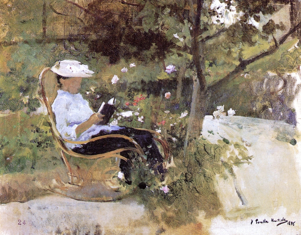 Joaquín Sorolla In the Garden 1896 Fine Art Print